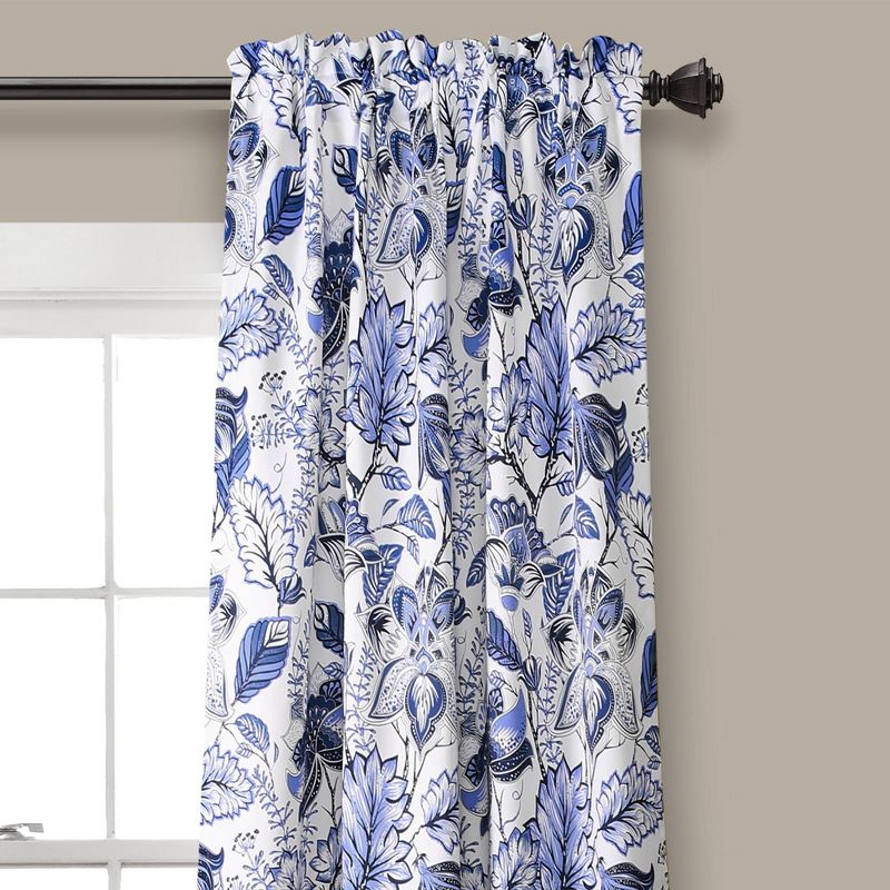 Set of 2 Cynthia Jacobean Window Curtain Panels - Lush D'ecor