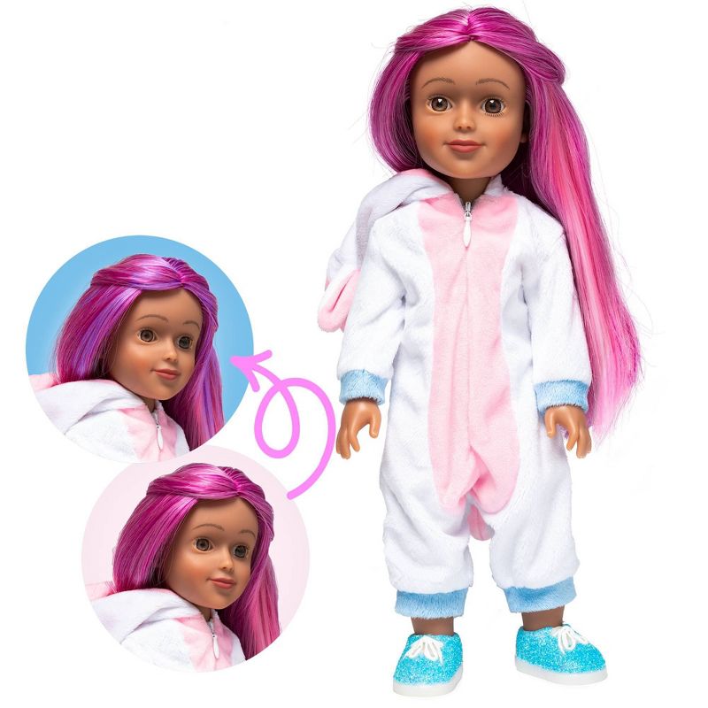 I'M A WOW Sophia The Unicorn 14" Fashion Doll with Color-Changing Hair
