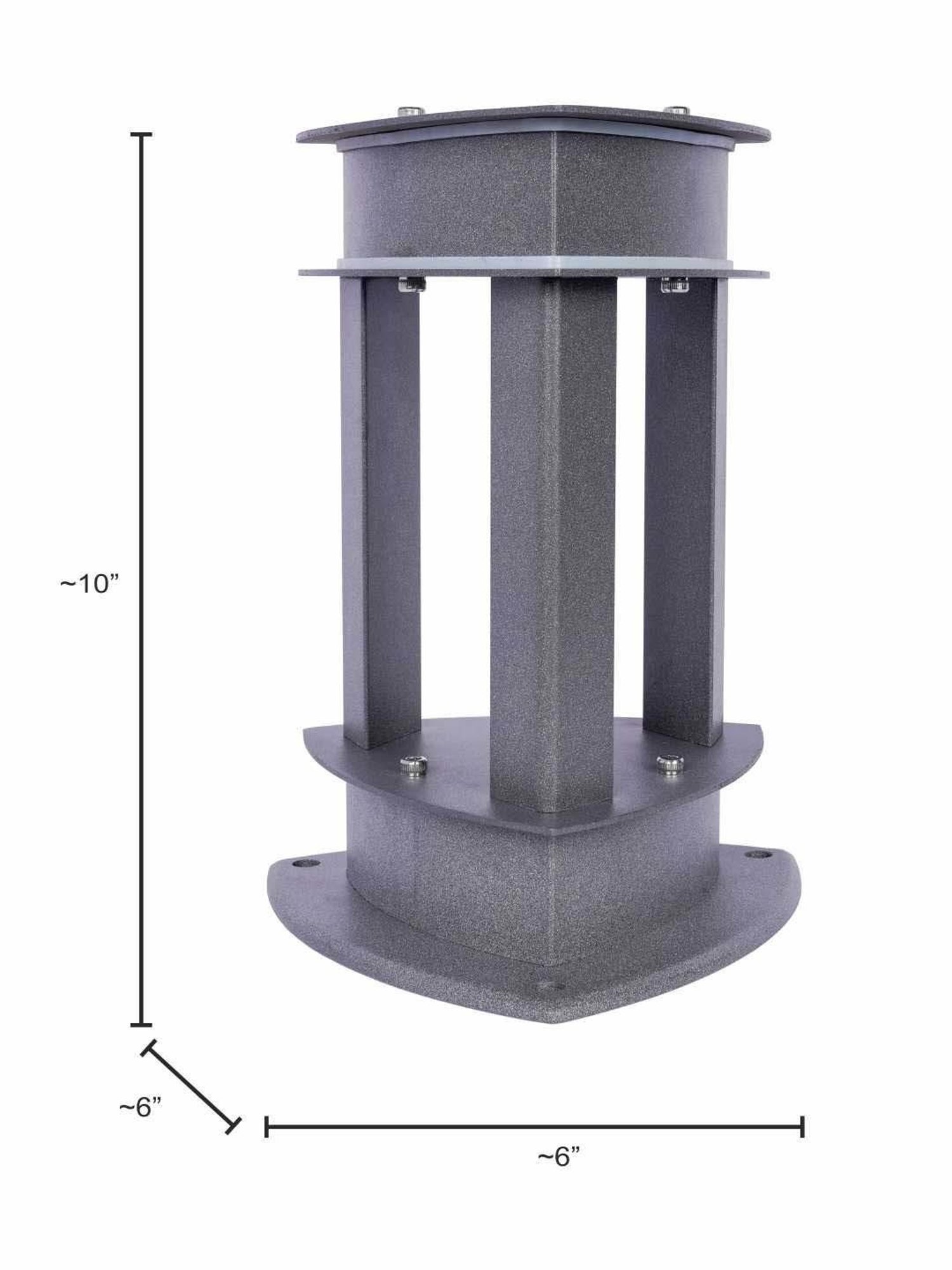Fos Lighting Reuleaux Triangle Outdoor Gate Light with Warm White LED