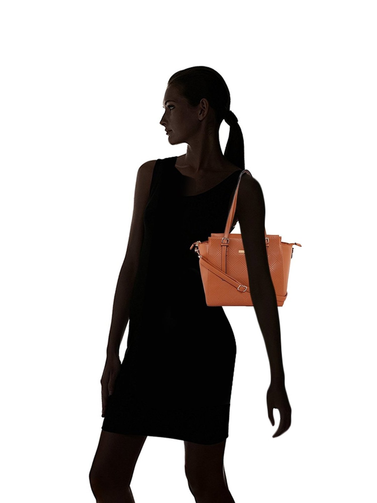 Giordano Blossoms 2020 Brown Textured Medium Shoulder Handbag