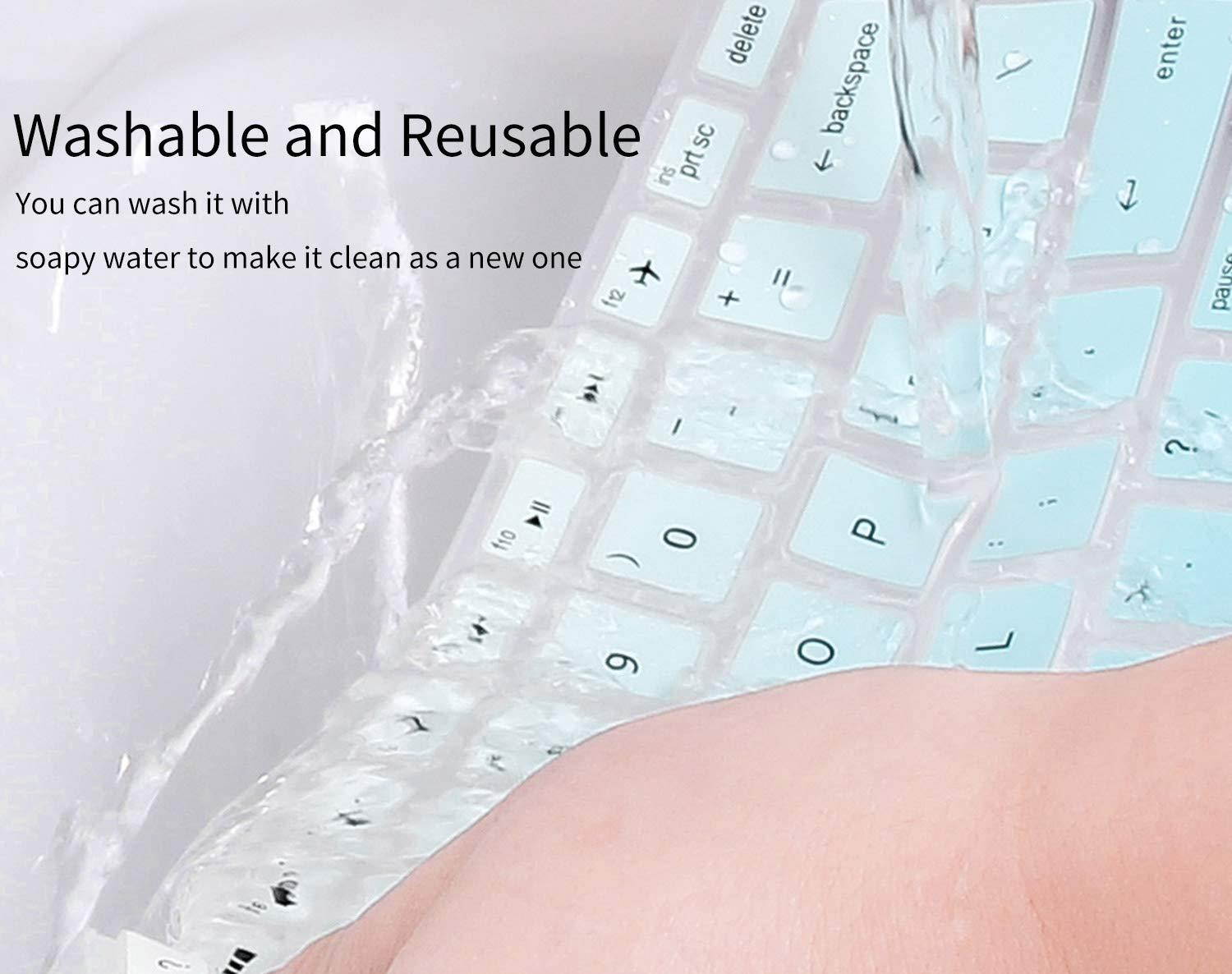 CaseBuy Ultra Thin Ombre Keyboard Cover for ASUS Chromebook Flip C302CA-DH54 C302CA-DHM4 12.5-inch Touchscreen Convertible Chromebook Protective Skin, Gradual Mint Green