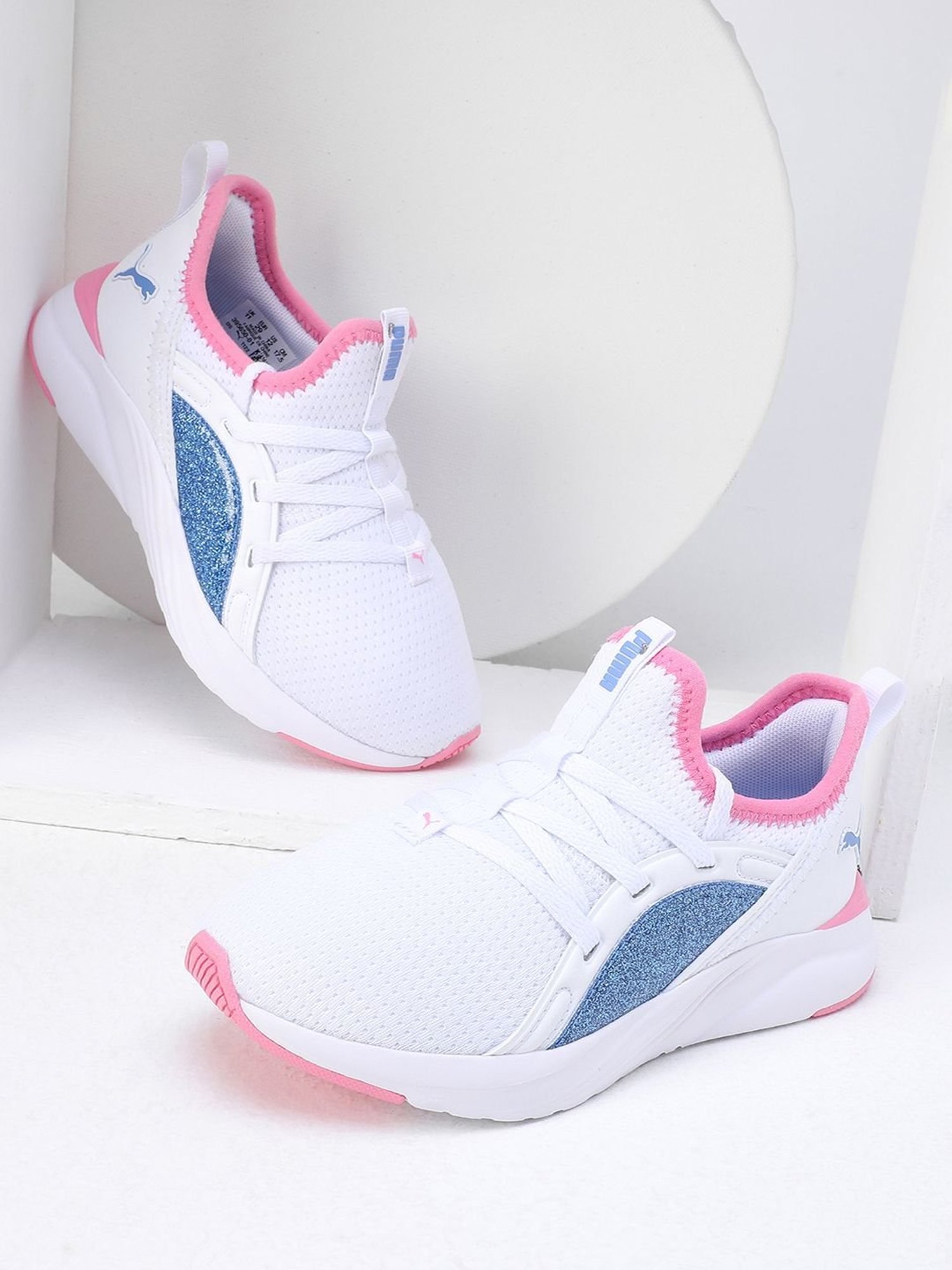 Puma Kids Soft Sophia 2 Deep Dive PS White Running Shoes