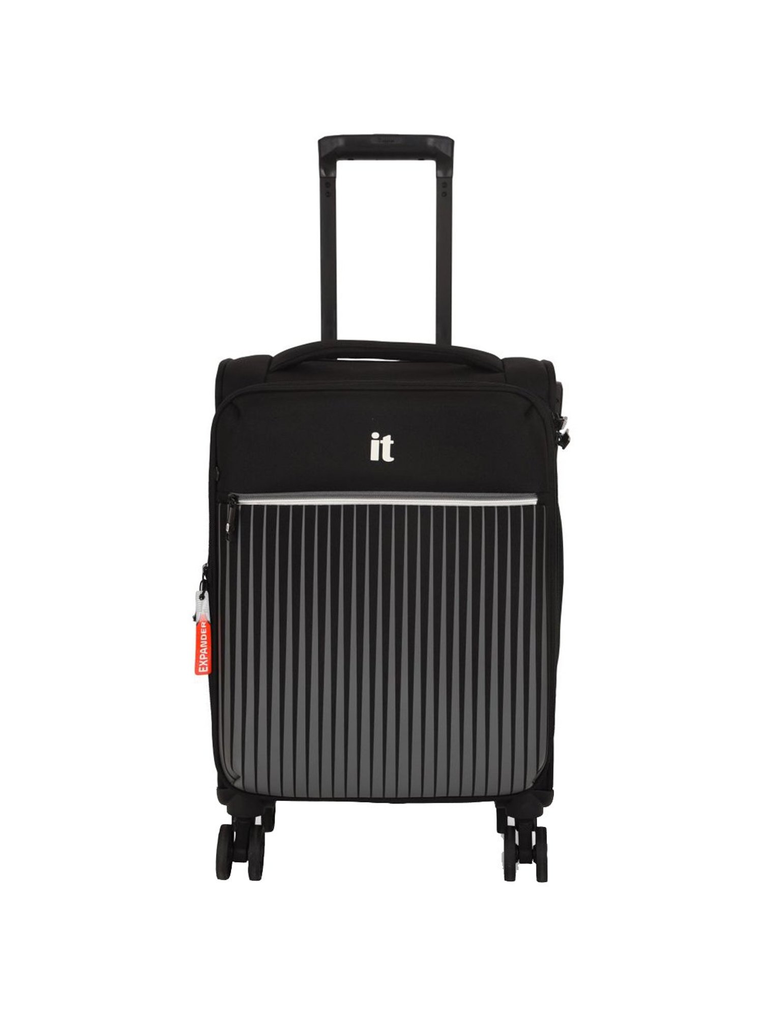 it luggage The Lite Black Cabin 20 inches Expandable Soft Case Luggage Trolley with TSA Lock