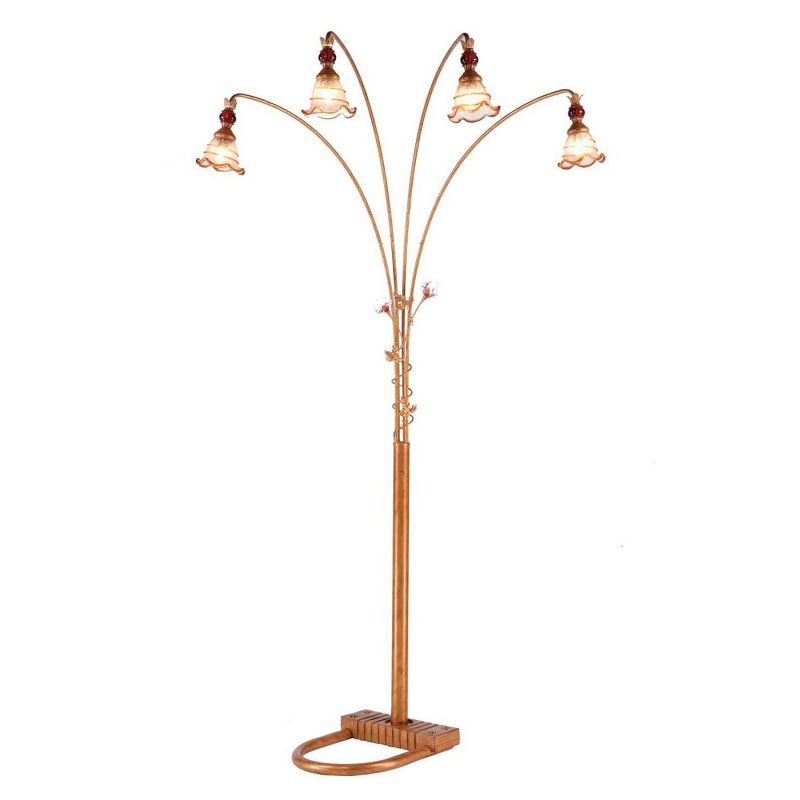 Franklin Iron Works Gentry Oil-Rubbed Bronze Downbridge Arc Floor Lamp