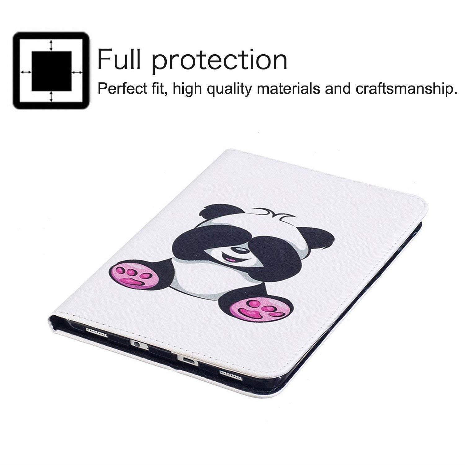 Galaxy Tab S2 8.0 Hard Case, Premium Hybrid Synthetic Leather Stand [Stylish Design] Folio Case with [Card Slots/Money Holder] Cover for Samsung Galaxy Tab S2 8.0 inch SM-T715/T710/T713, Pink Panda
