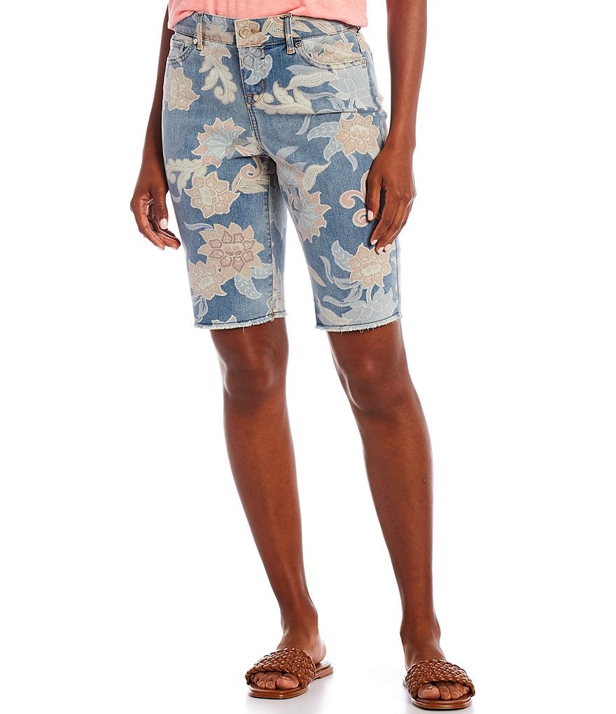 Code Bleu Chelsea Mezzo Euphoria Print Bermuda Shorts