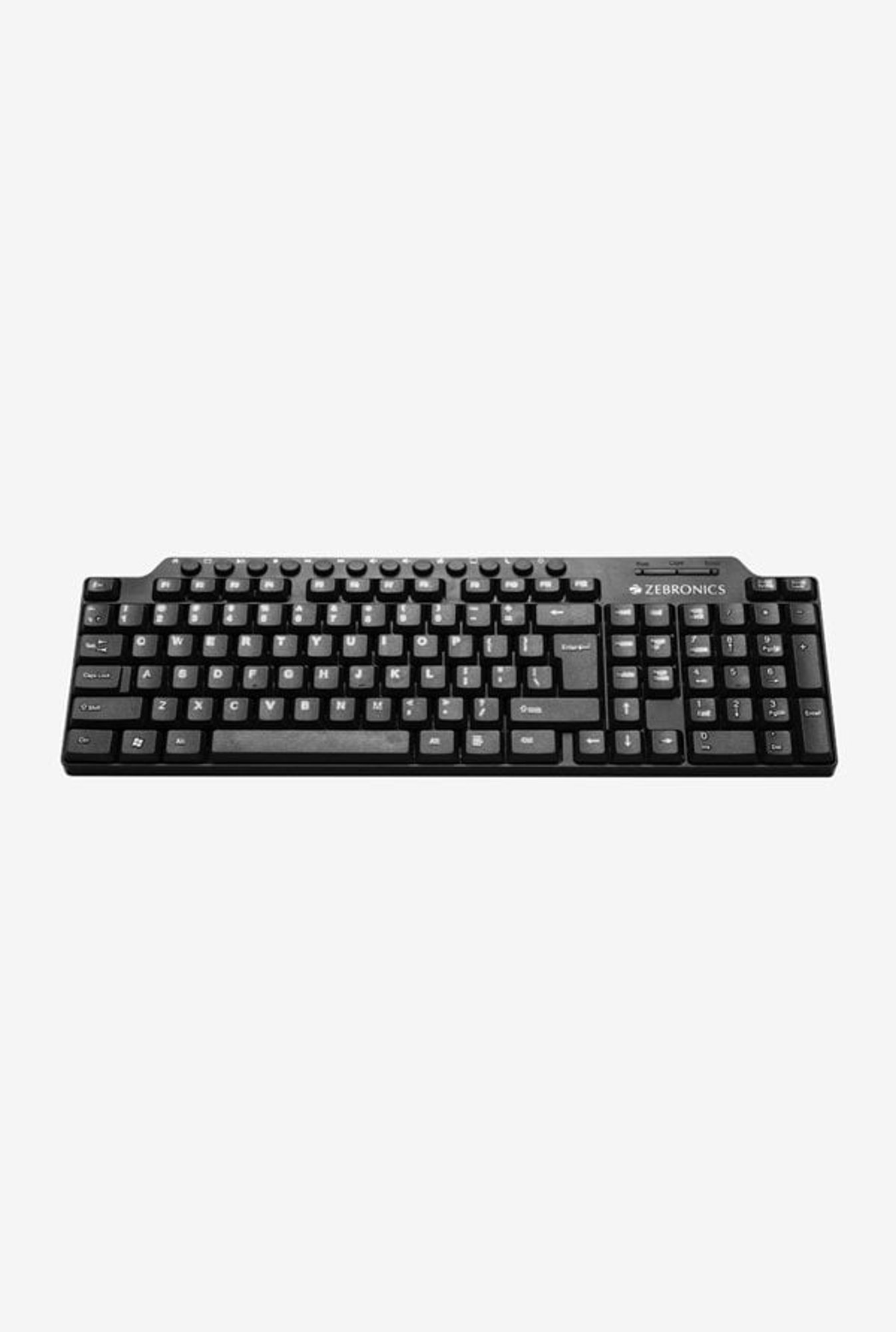 Zebronics KM2100 Wired Multimedia Keyboard (Black)