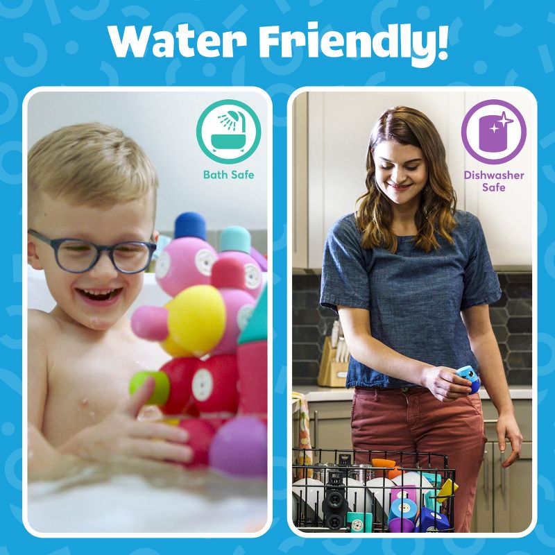 Blockaroo Magnetic Foam Building Blocks, Soft Foam Blocks to Develop Early STEM Learning Skills,  Ultimate Bath Toy for Toddlers & Kids - Roadster Set