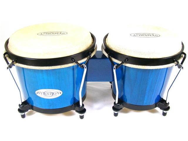 Toca Synergy 6 & 6-3/4 Inch Bongos Blue