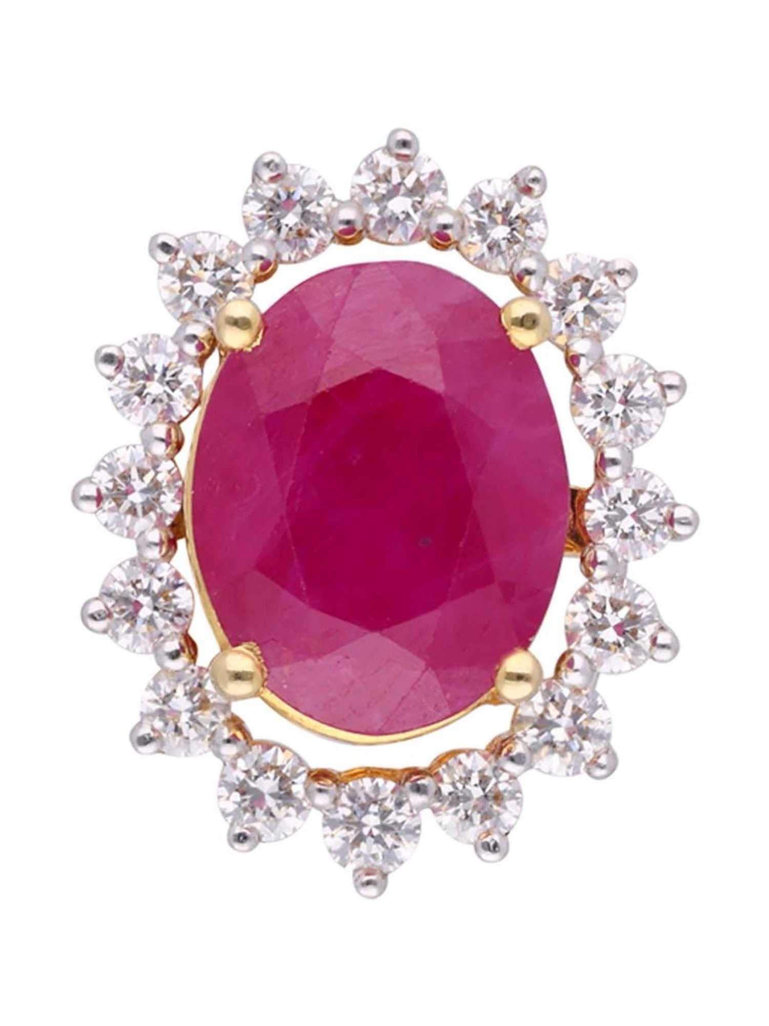 CKC Versatile Elegance: Interchangeable Diamond Stud with Gemstone