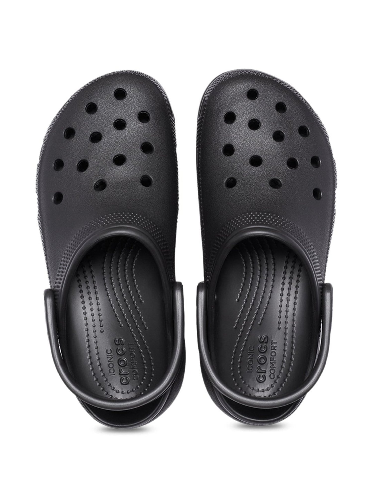 Crocs Women's Classic Black Back strap Clogs