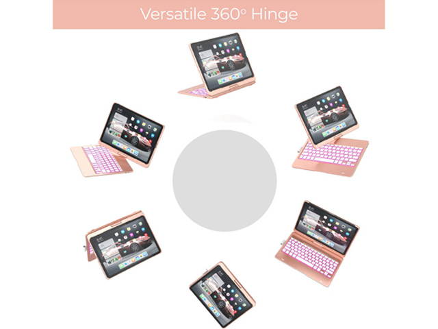 Typecase iPad Pro 11 2018 Keyboard Case with 360 Degree Hinge and Backlit Keys, Black