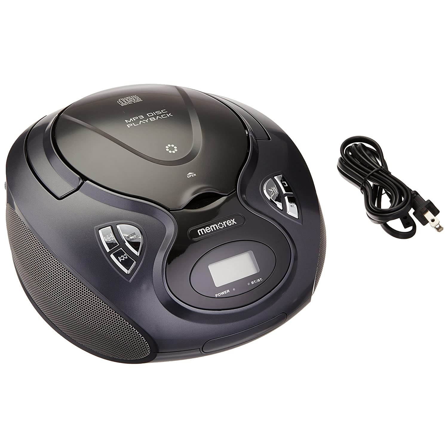 Memorex MP3451 Am FM Bluetooth CD Boombox