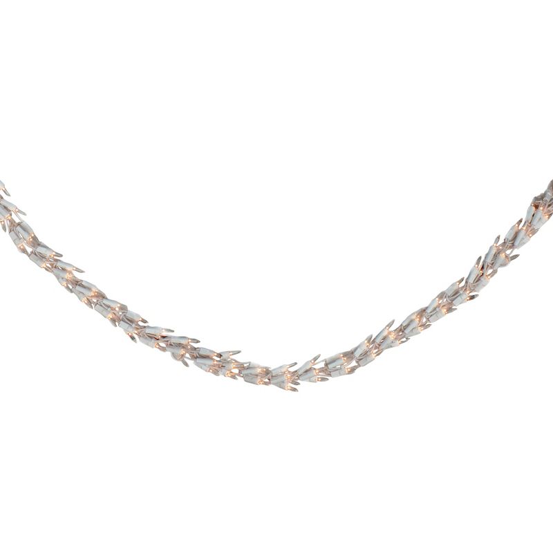 J. Hofert Co 300-Count Clear Mini Christmas Light Garland Set, 9ft White Wire