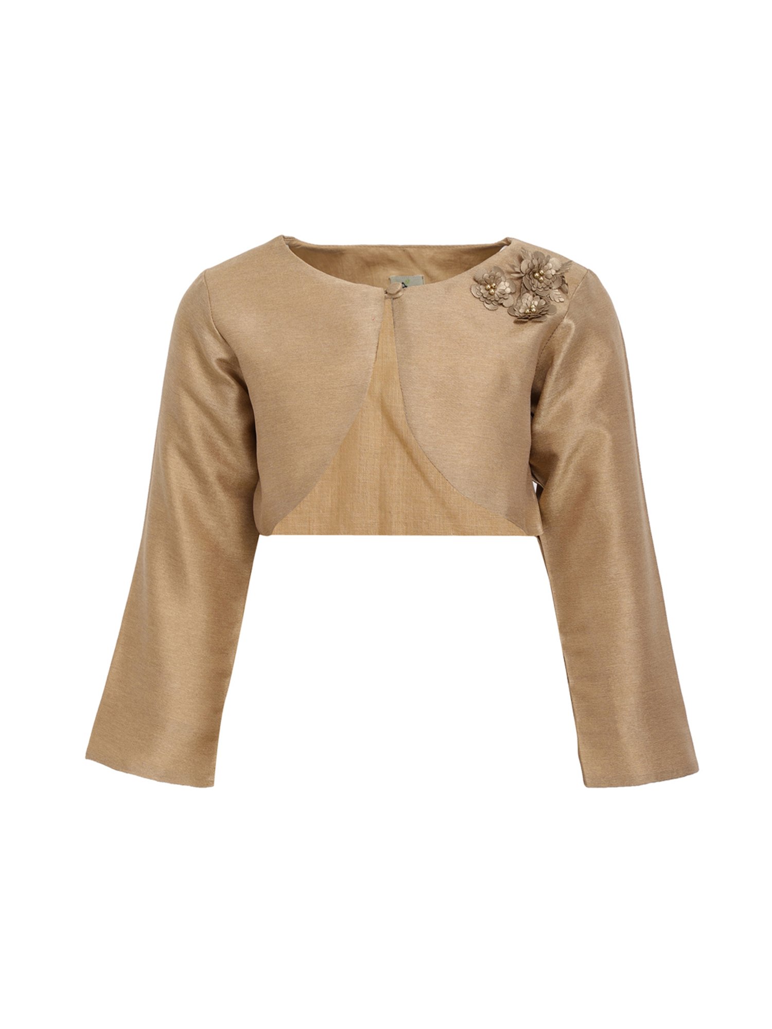 A Little Fable Kids Gold Applique Shrug