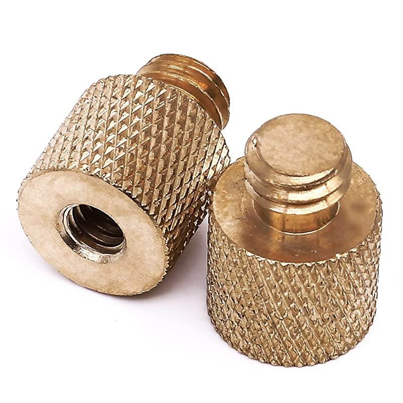 1420 Female to 3816 Male Threaded Reducer Screw Adapter Brass Precision Made 2 Pack