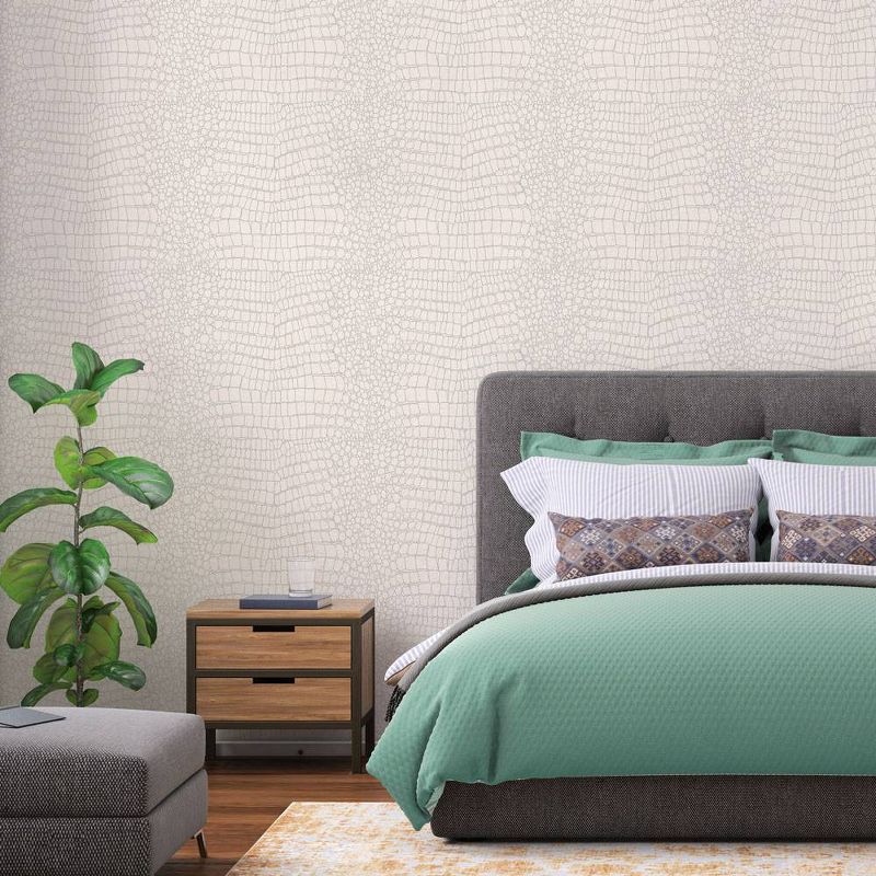 Devine Color Textured Alligator Peel and Stick Wallpaper