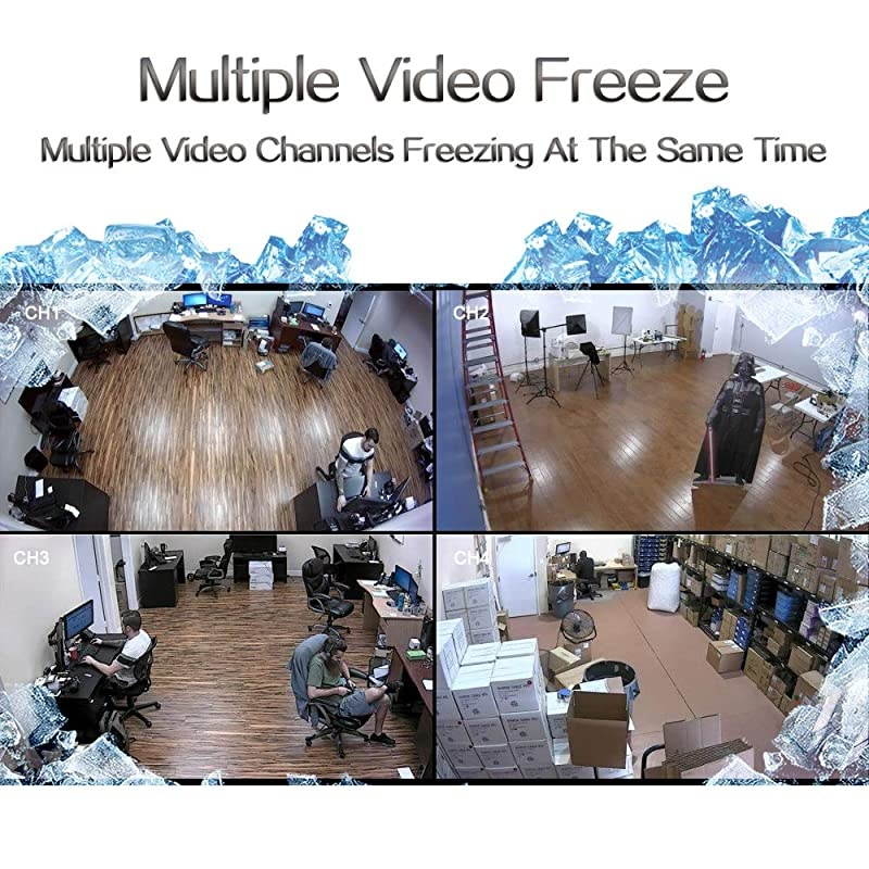 4Ch Realtime Color Video Quad Splitter CCTV Security Mulitplexer Processor OSD Menu with Audio