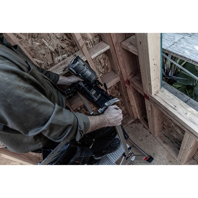 Little Giant Ladder Systems 3-step ANSI Type IAA 375lb Aluminum Stepstool with handrail Gray