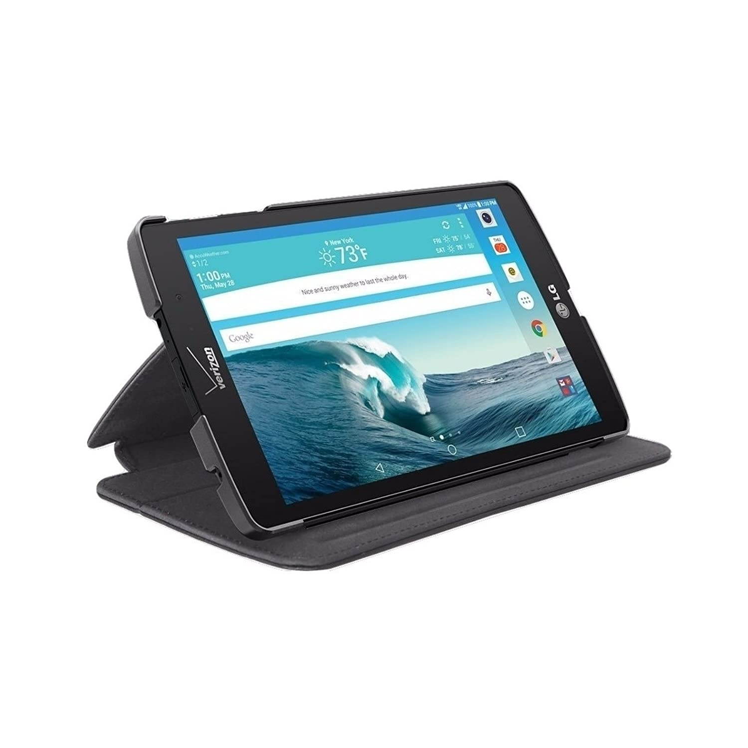Verizon Folio Case with Screen Protector and Stylus Pen Bundle LG G Pad 8.3 - Black