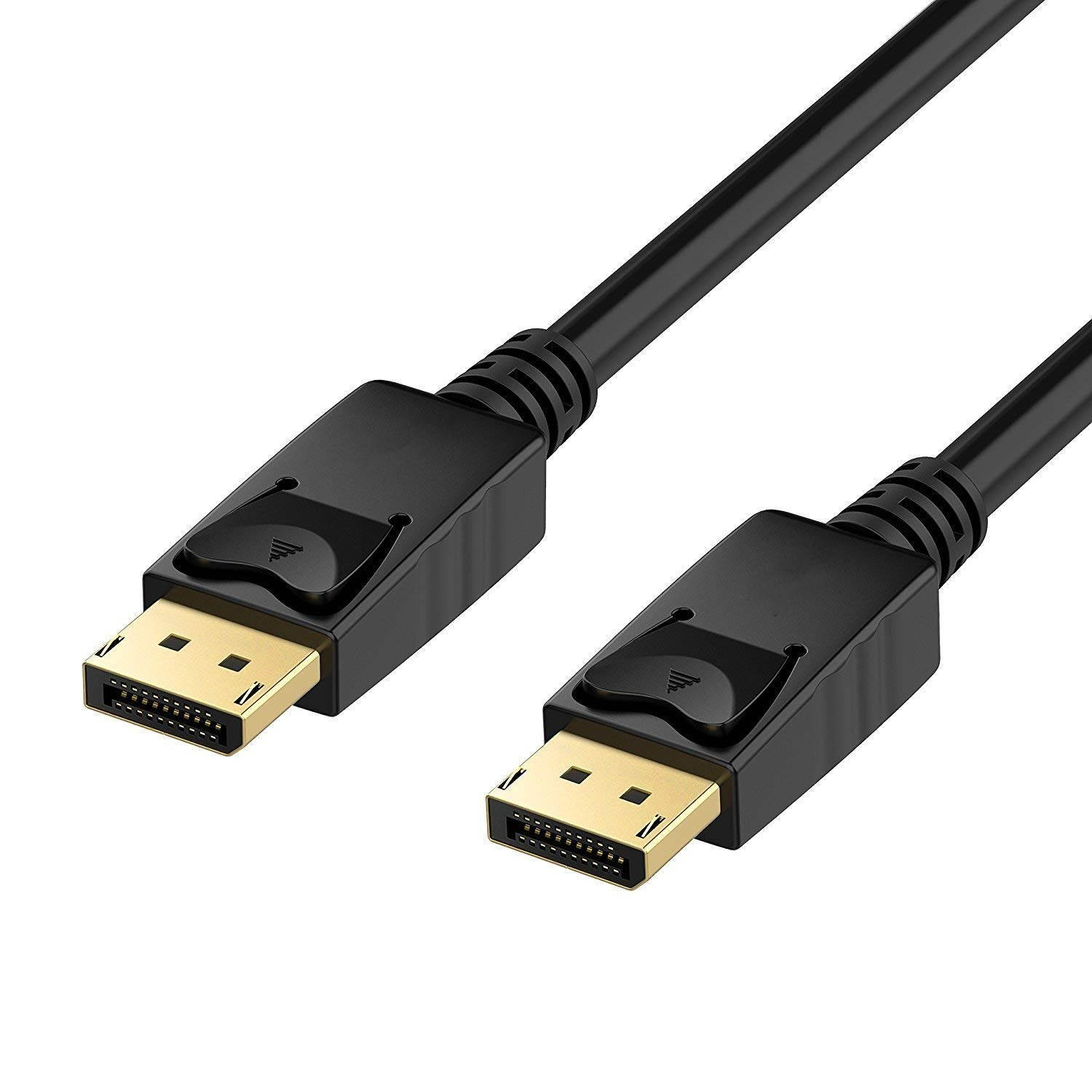 Nurbenn 4K DisplayPort to DisplayPort Cable, 6 Feet, Gold-Plated DP to DP Cable Compatible with Computer, Desktop, Laptop, PC, Monitor, Projector - Black