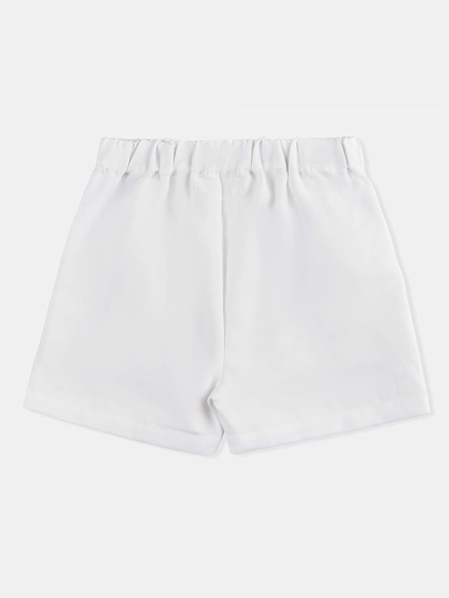 Angel & Rocket Kids White Regular Fit Shorts