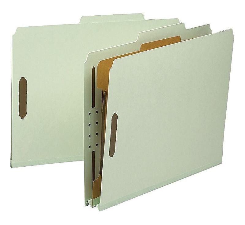 Nature Saver Classification Folder 2" Exp. Letter 1-Div 10/BX GYGN 01056