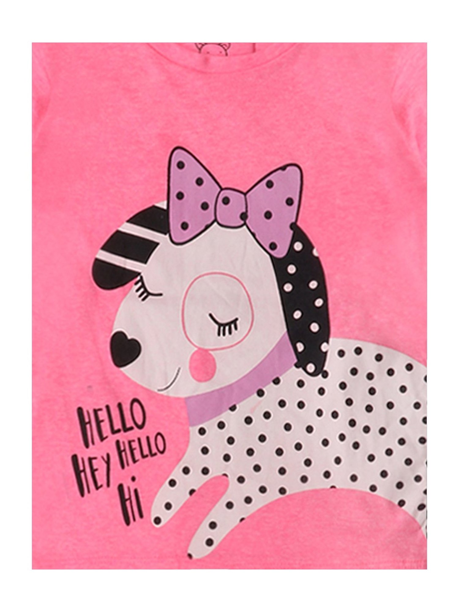 Berrytree Organic Girls Blue Cotton Clouds Print Night Suits