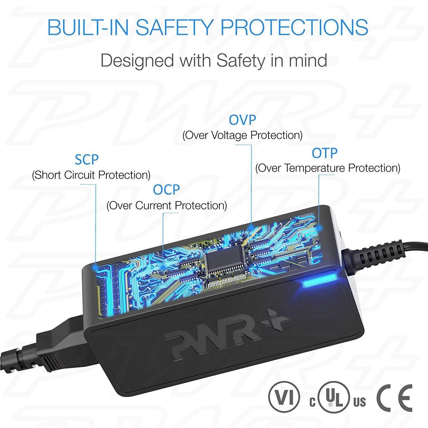 UL Listed Pwr 24V Silhouette-Cameo 1 2 3 SD Portrait Studio Machine Power-Supply, Electronic Cutting Tool Charger AC Adapter Extra Long 12 Ft Cord