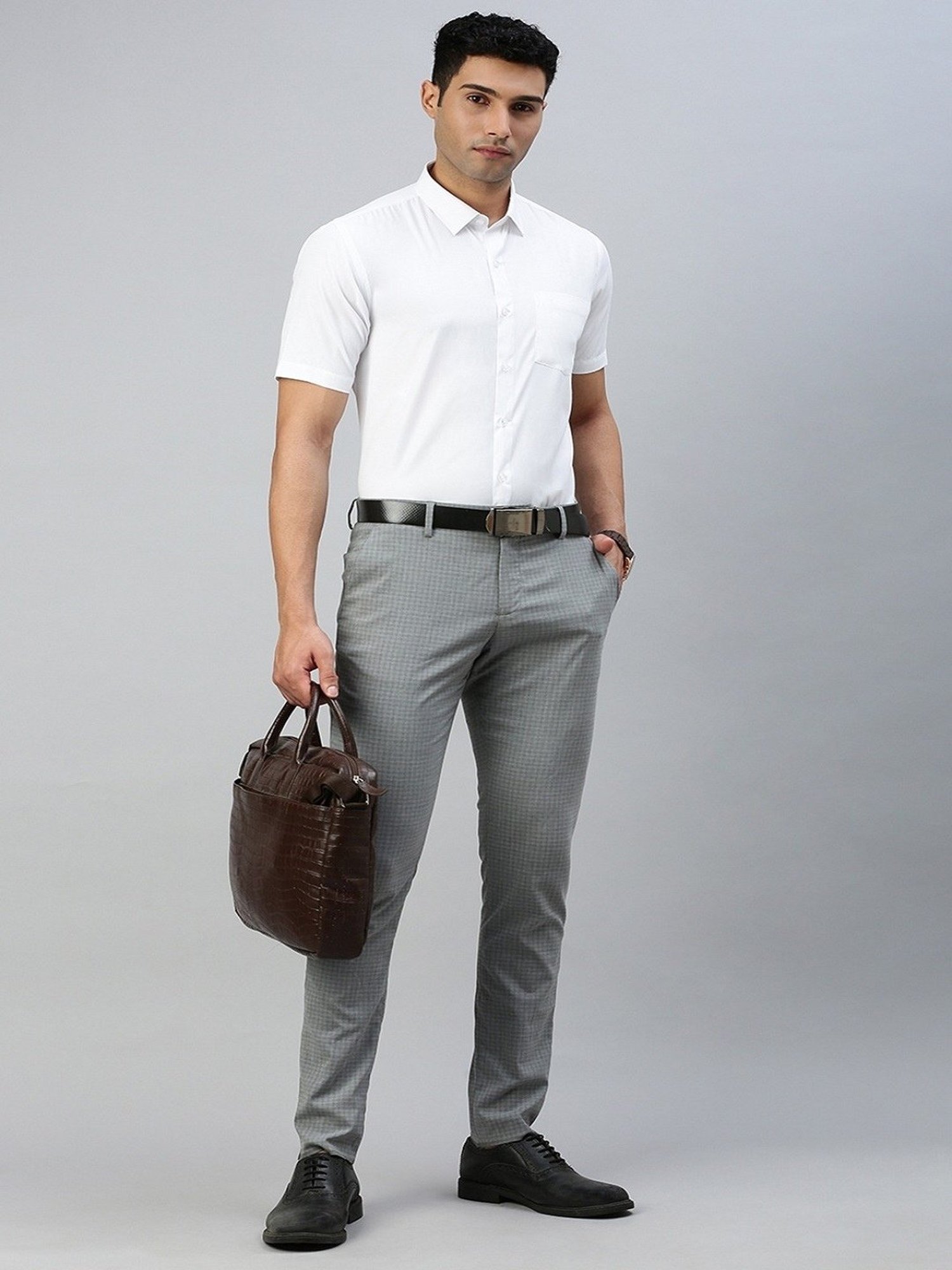 Ramraj White Cotton Regular Fit Shirt - Pack Of 2