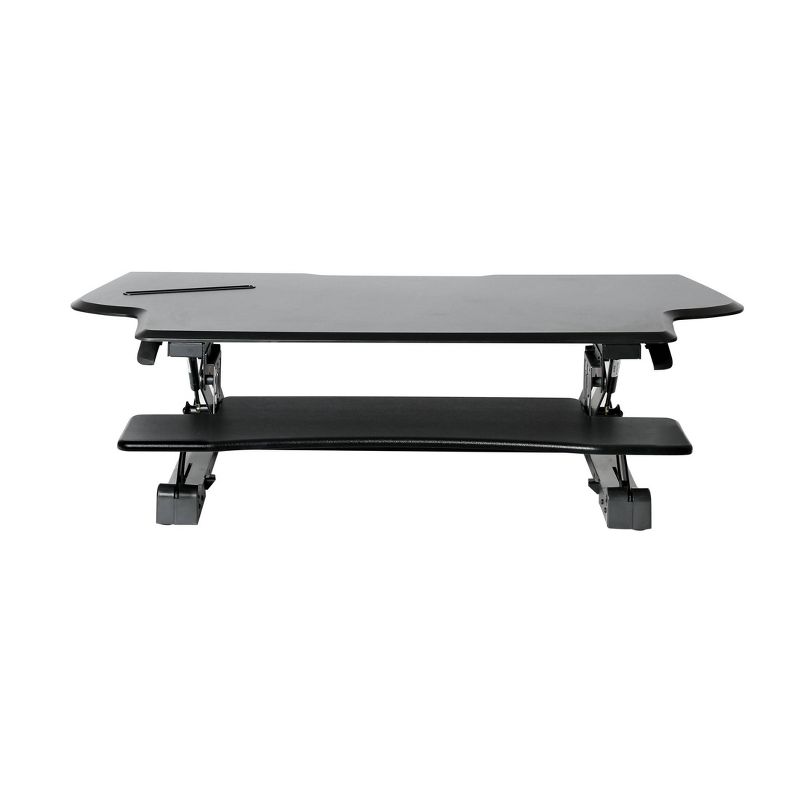 47" Airlift Extra Wide Gas Spring Adjustable Height Standing Desk Converter Black - Seville Classics