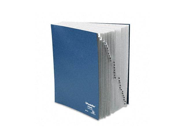 Pendaflex DDF4-OX Desk File, 1-31 Index, Letter Size, Acrylic-Coated Pressboard, Black/Blue