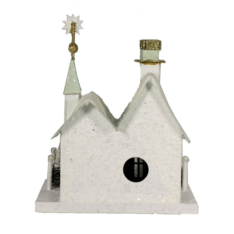 Christmas 9.75" Winter Croft House Putz Village Light Up Retro  -  Decorative Figurines