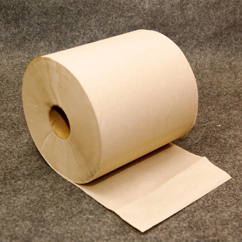 NPS Response Recycled Natural 800 Feet Long Hardwound 1 Ply Extra Absorbent Paper Towel Roll Dispenser (Case of 6)