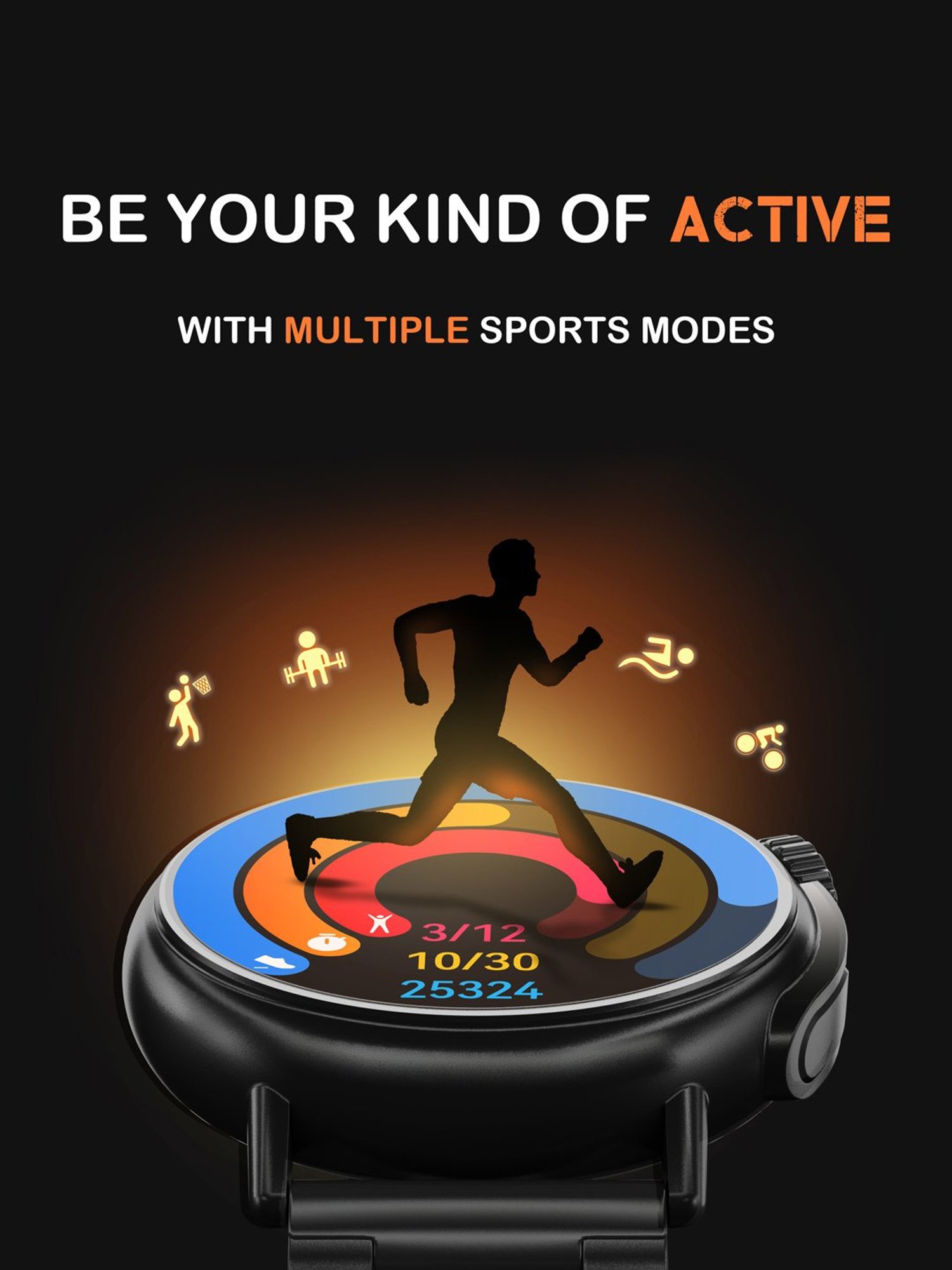 I Kall W1 Smartwatch (Black)