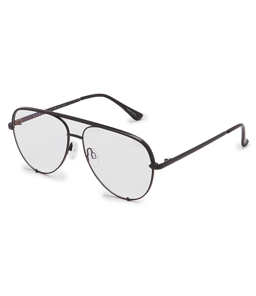 Quay Australia High Key Aviator Blue Light Glasses