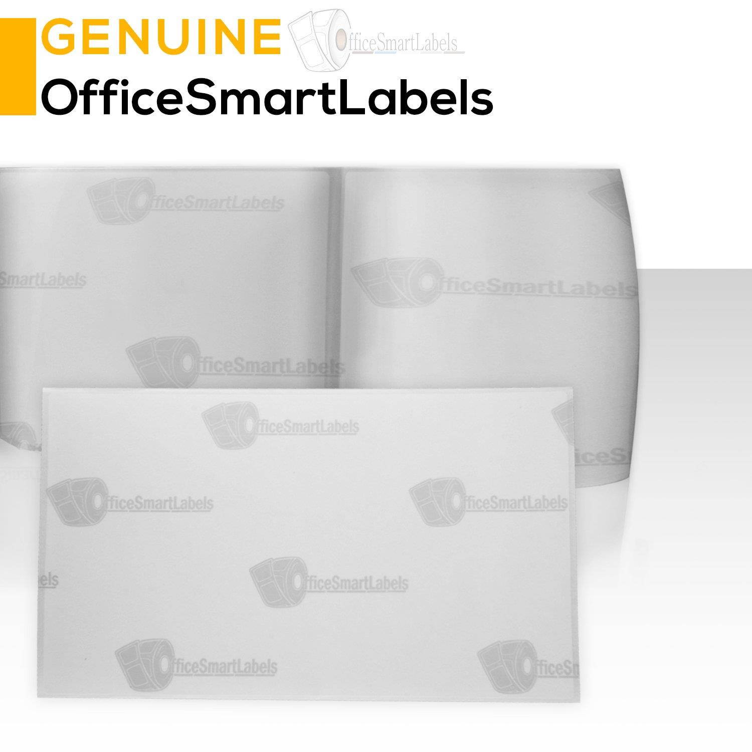 OfficeSmartLabels ZE1400212 [ 4" x 2.5" ] Direct Thermal Labels Postage Barcode Shipping Desktop Printer UPC FBA Sticker Zebra Compatible Labels [ 4 Rolls / 1" Core ]