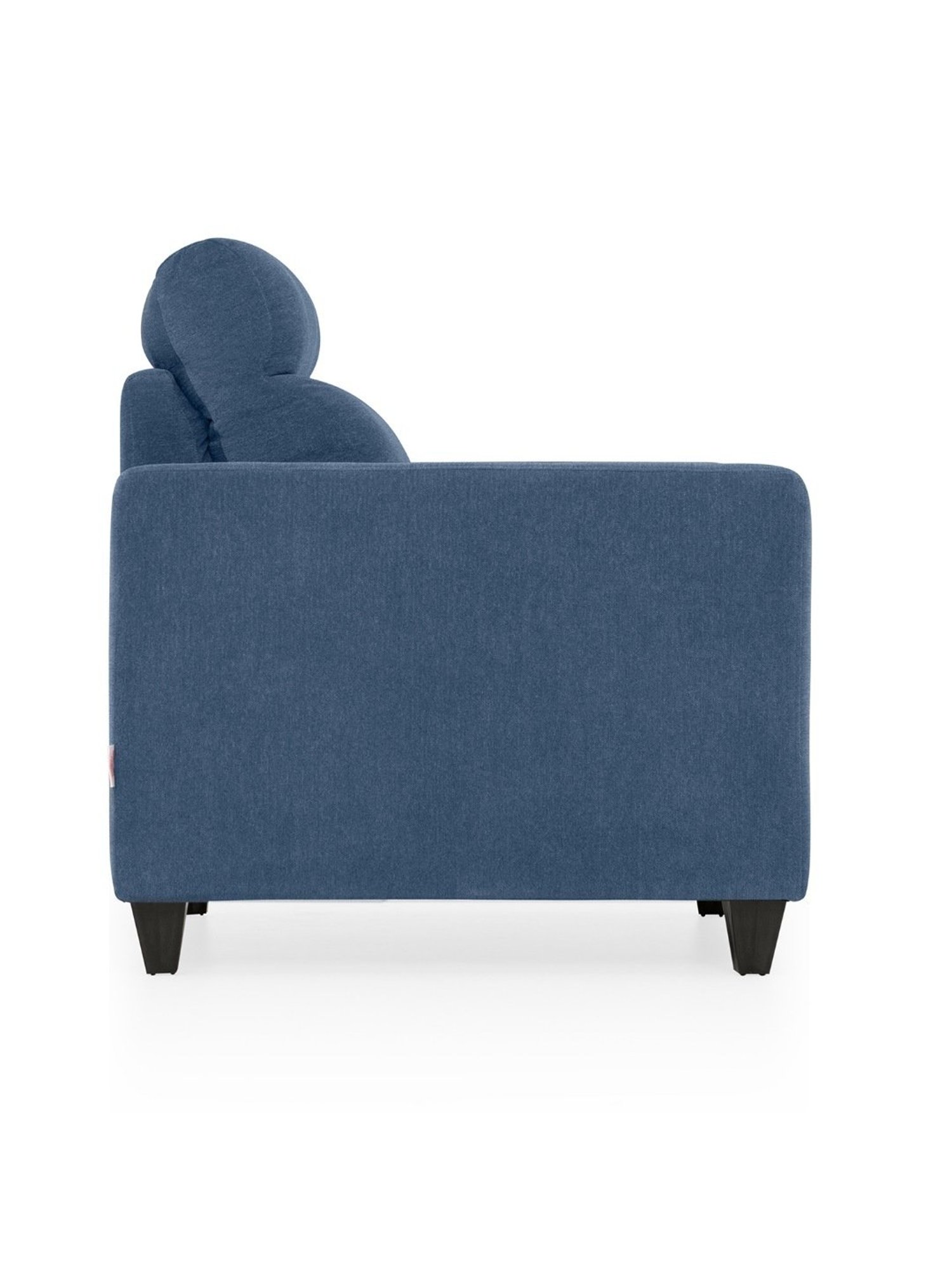 Durian Berry Black Premium Leatherette 2 Seater Sofa