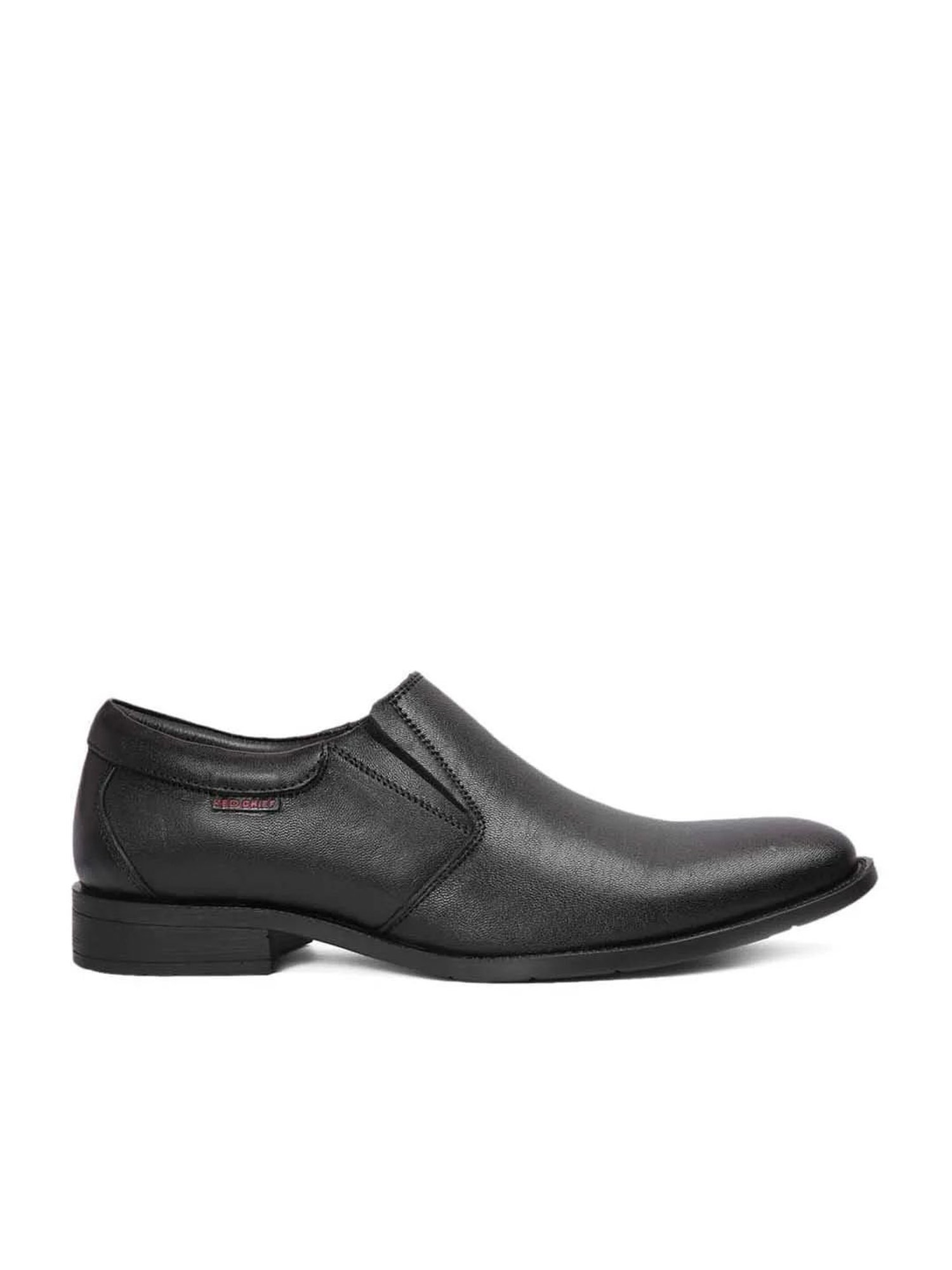 Red Chief Men's Black Formal Slip-Ons