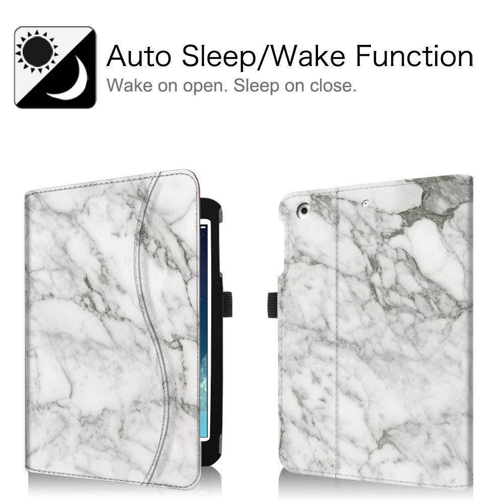 Fintie iPad Mini/Mini 2/Mini 3 Case [Corner Protection] - [Multi-Angle Viewing] Folio Smart Stand Protective Cover w/Pocket Auto Sleep/Wake for Apple iPad Mini 1/Mini 2/Mini 3, Marble