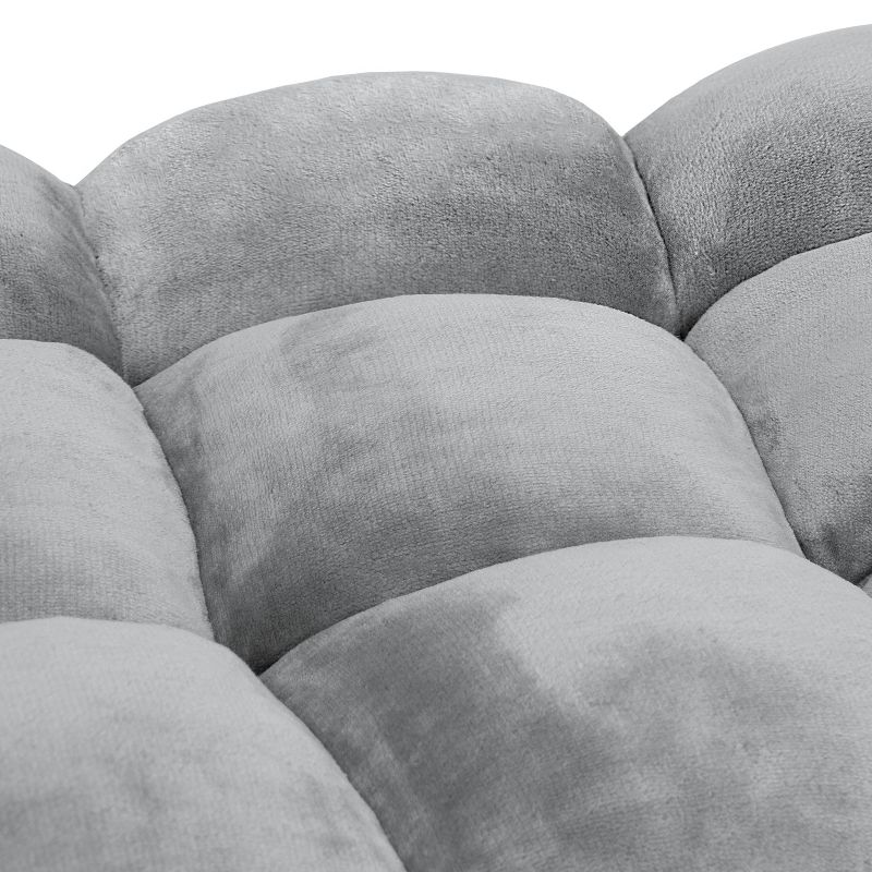 Best Choice Products 14-Position Folding Adjustable Memory Foam Cushioned Padded Gaming Floor Sofa Chair - Gray