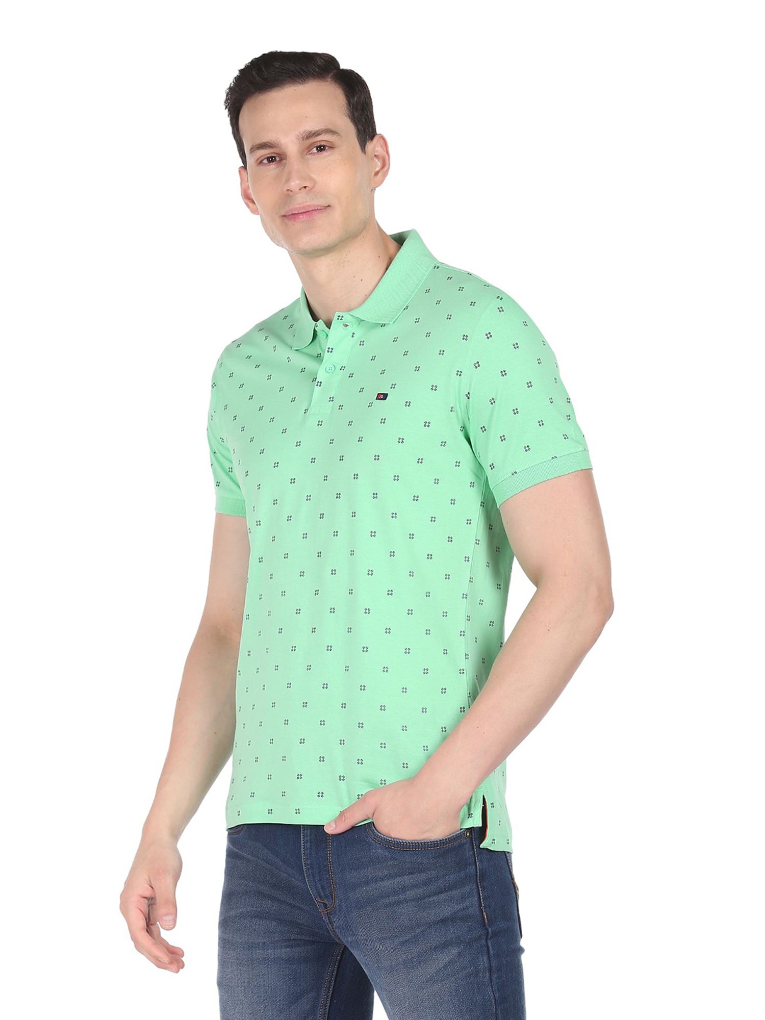 AD by Arvind Green Polo T-Shirt