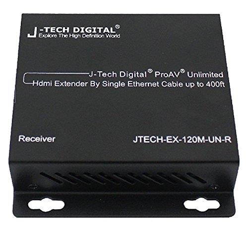 J-Tech Digital ProAV Unlimited N x N HDMI Extender Over Ethernet Cat6 Extender Matrix 12X12 8X8 Switch Switcher Extender by Single Ethernet Cable up to 400ft (Receiver)