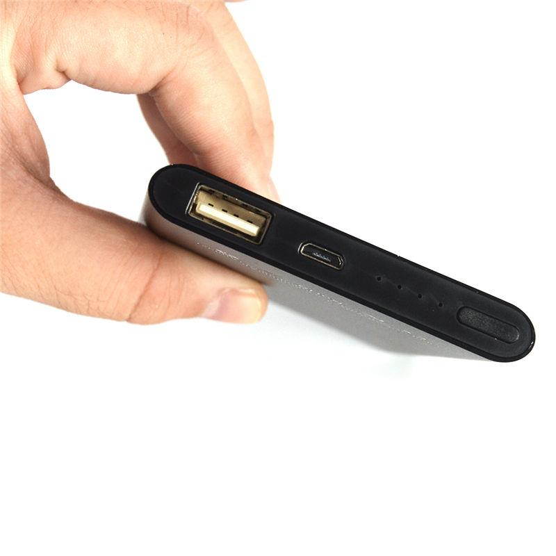 Mini HD 1080P SPY Hidden Camera Power Bank Motion Detection Recorder 5000mAh Device Charger Black H2(No Wifi)