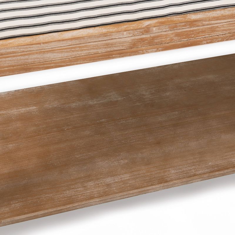 Graydon Upholstered Bench Distressed Natural - Finch