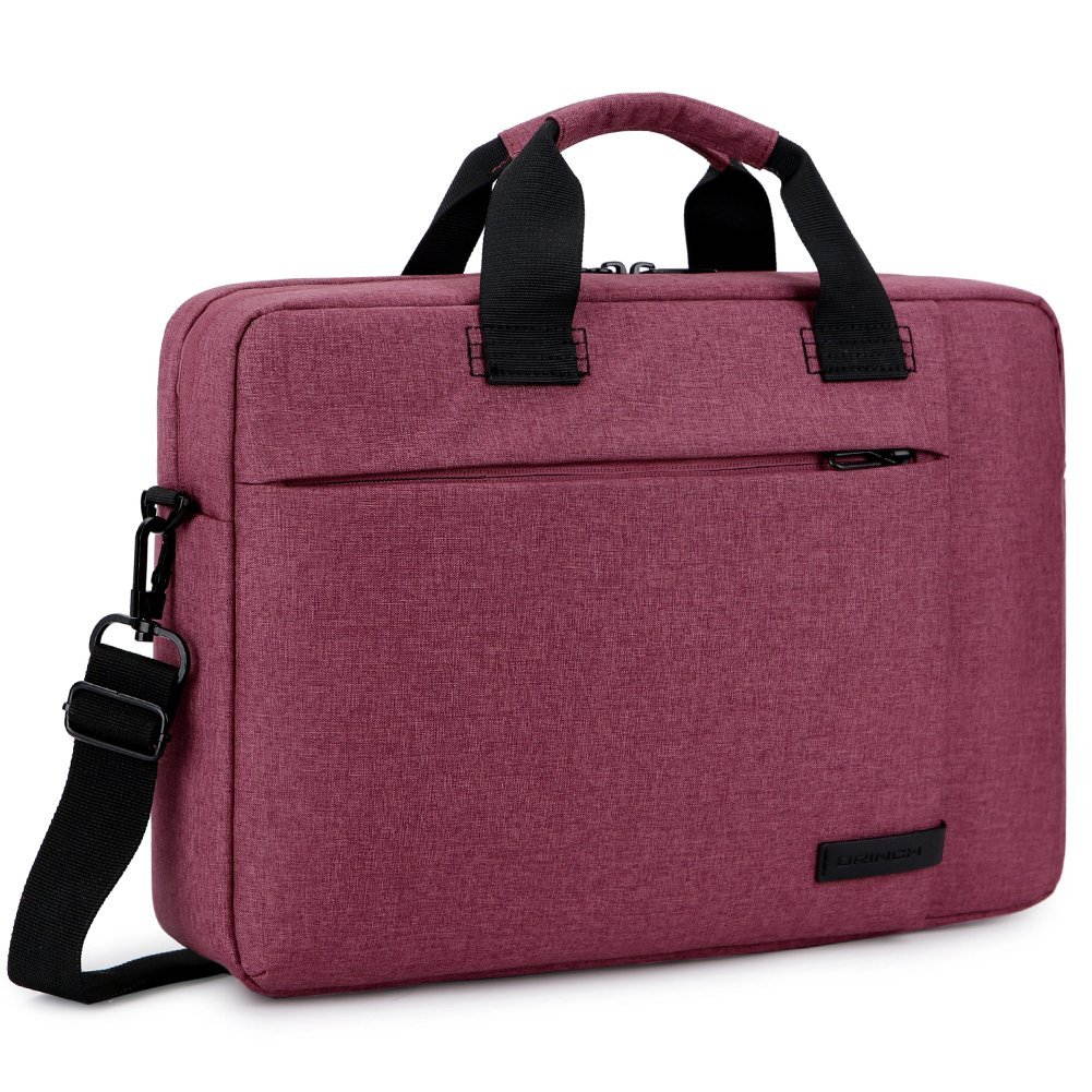 BRINCH Laptop Bag 13.3 Inch, Stylish Fabric Laptop Messenger Shoulder Bag Case Briefcase for 13 - 13.3 Inch Laptop / Notebook / MacBook / Ultrabook / Chromebook Computers (Black)
