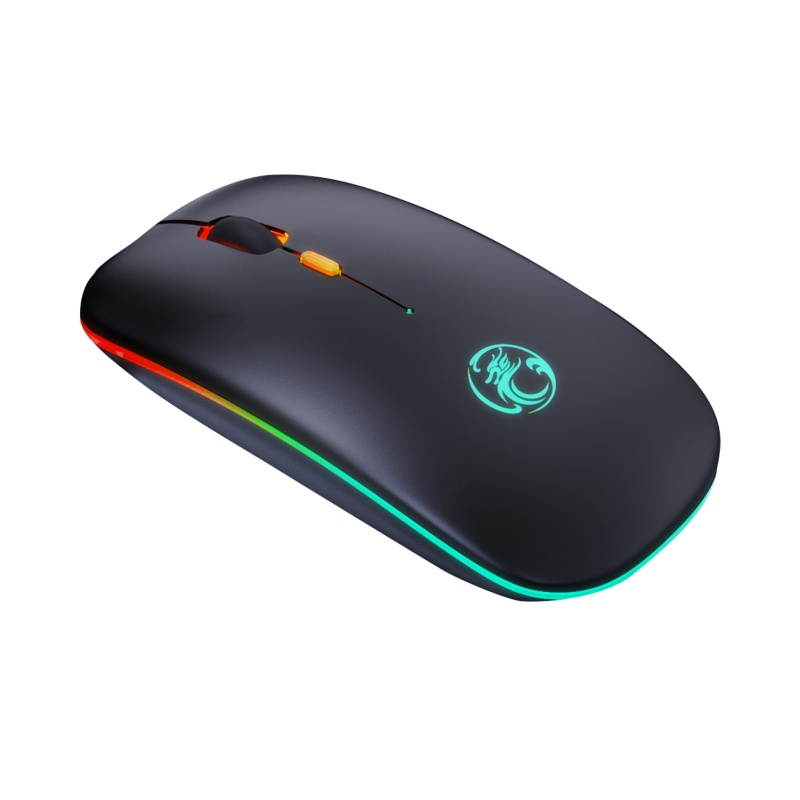 Wireless Mouse Luminous Effect 800/1200/1600 DPI RGB 3 Levels DPI Computer Mouse for Computer