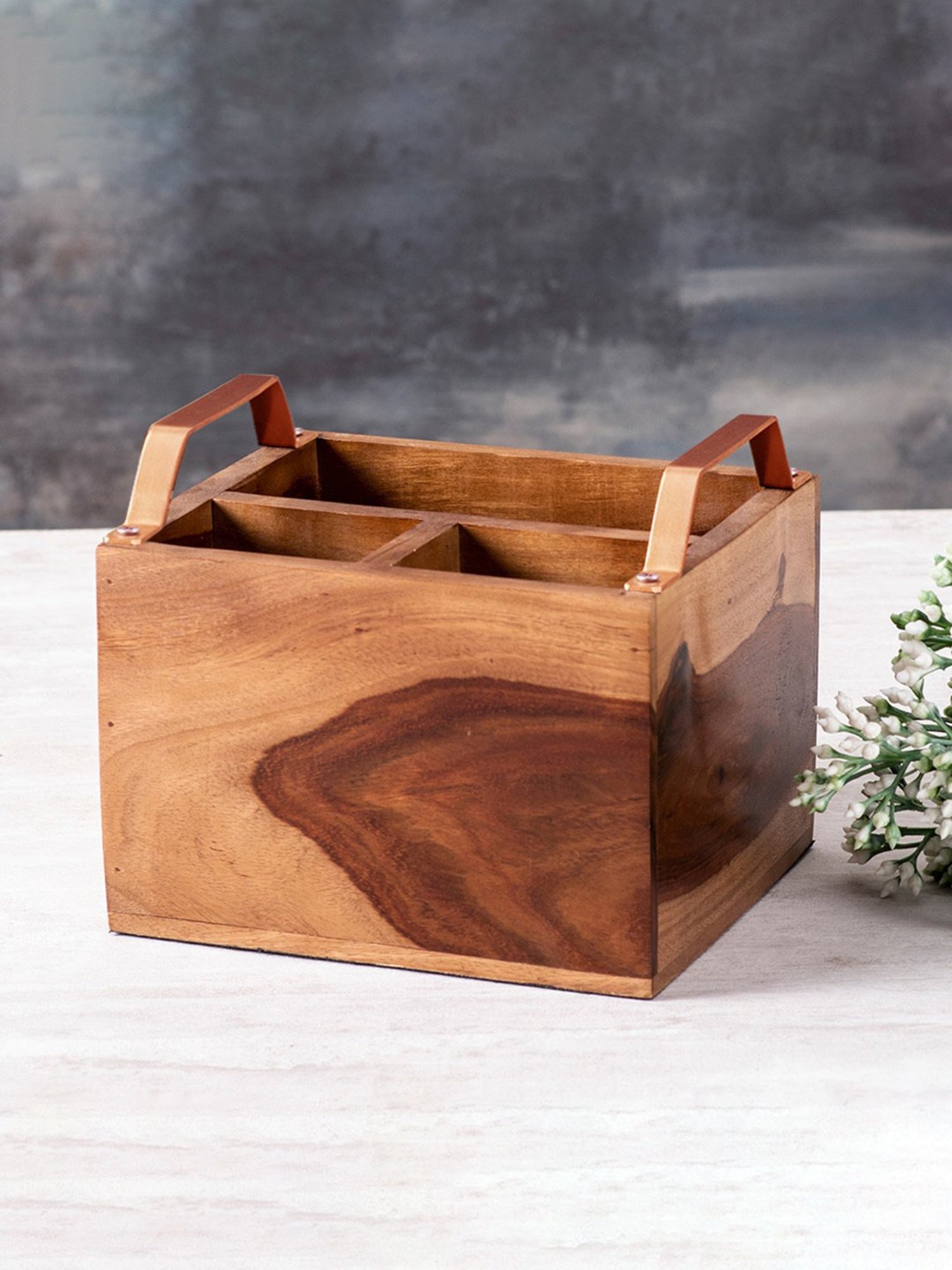 Joseph Joseph Grey Polypropylene 3-Tier Shelf Organizer With Drawer For Cabinet