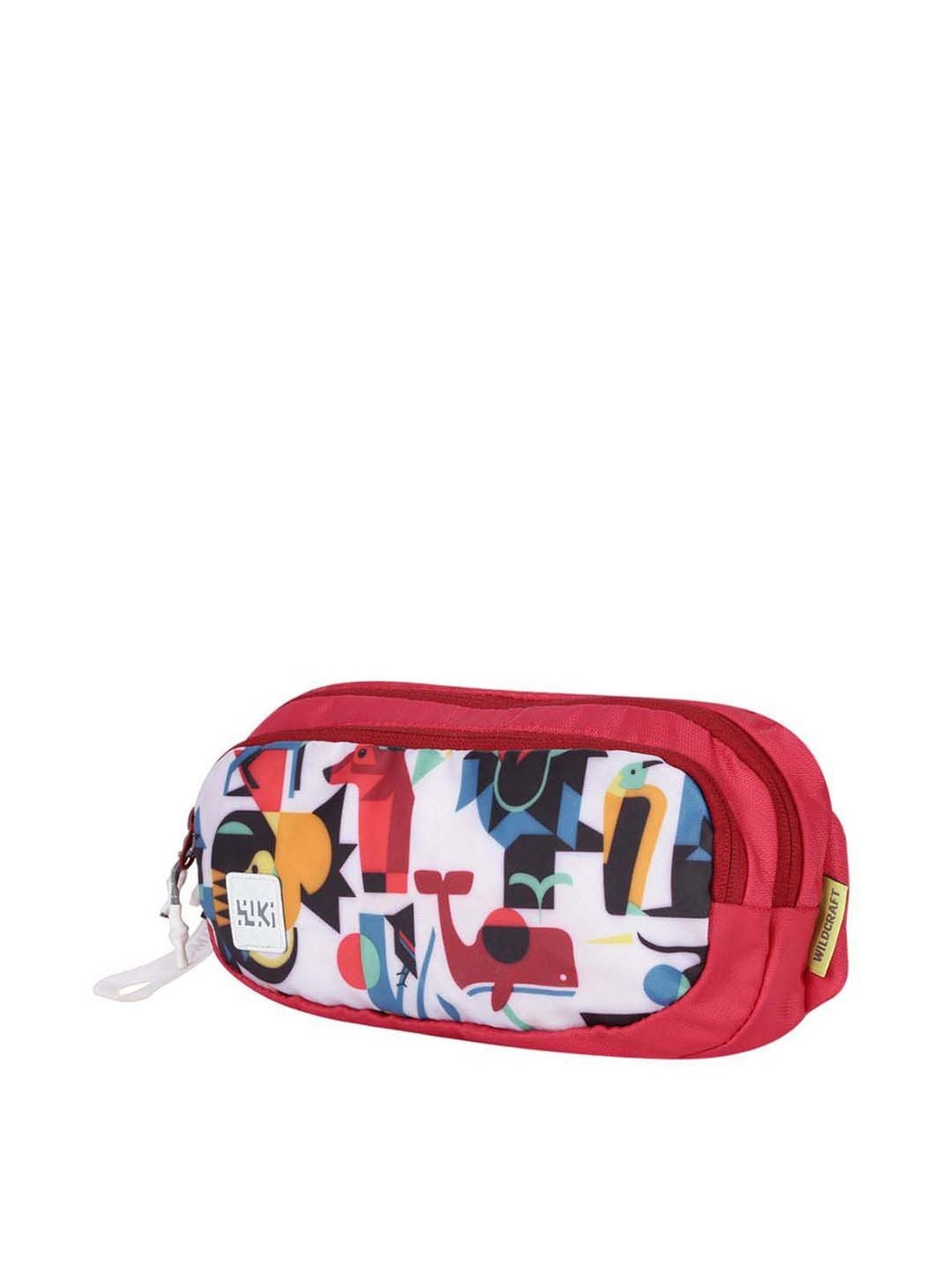 Wiki Ira Red Printed Waist Pouch
