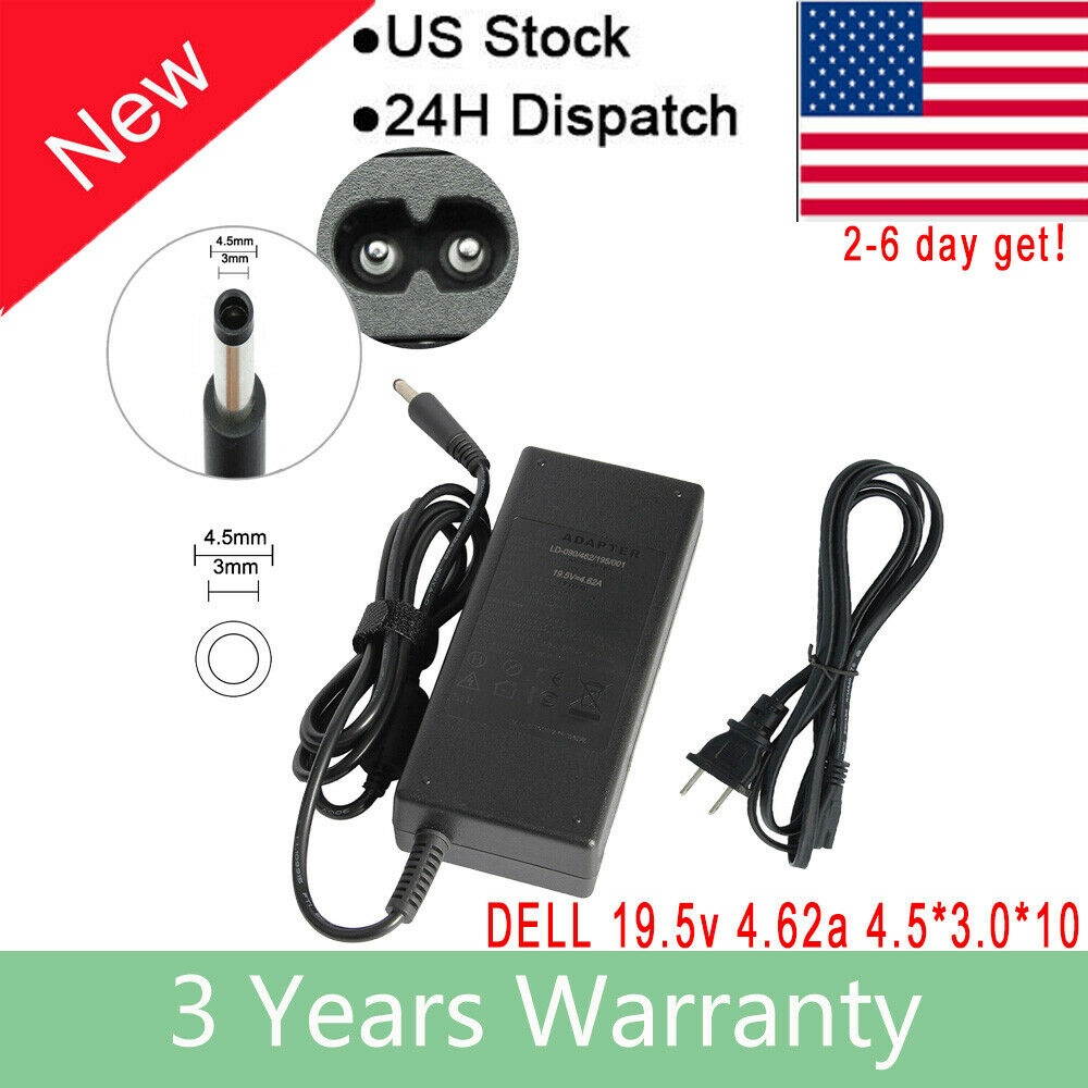 Adapter Charger For Dell Latitude 3390 P69g 3490 3590 P75f 7212 E5450 Laptop F